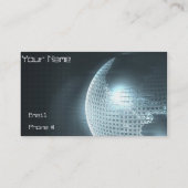 Computer-ErdVisitenkarte Visitenkarte (Rückseite)