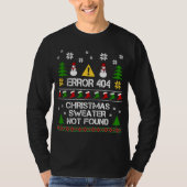 Computer Error 404 Christmas Sweater not found Chr T-Shirt (Vorderseite)