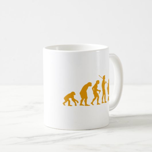 Computer-Evolution Kaffeetasse (VorderseiteRechts)