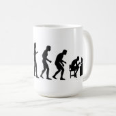 Computer-Evolution Kaffeetasse (VorderseiteRechts)