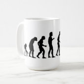 Computer-Evolution Kaffeetasse (Vorderseite Links)