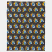 Computer-Feuerschutzgitter, alle Größen Fleecedecke (Vorderseite)