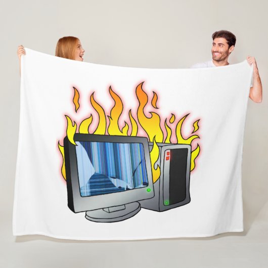 Computer-Feuerschutzgitter, alle Größen Fleecedecke (Beispiel)