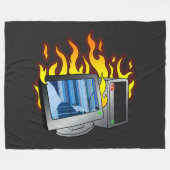 Computer-Feuerschutzgitter, alle Größen Fleecedecke (Vorderseite (Horizontal))