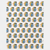 Computer-Feuerschutzgitter, alle Größen Fleecedecke (Vorderseite)