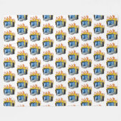 Computer-Feuerschutzgitter, alle Größen Fleecedecke (Vorderseite (Horizontal))