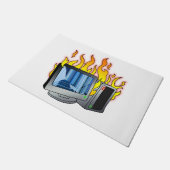 Computer-Feuertürmatte Fußmatte (Schrägansicht)