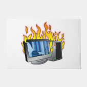 Computer-Feuertürmatte Fußmatte (Vorderseite)