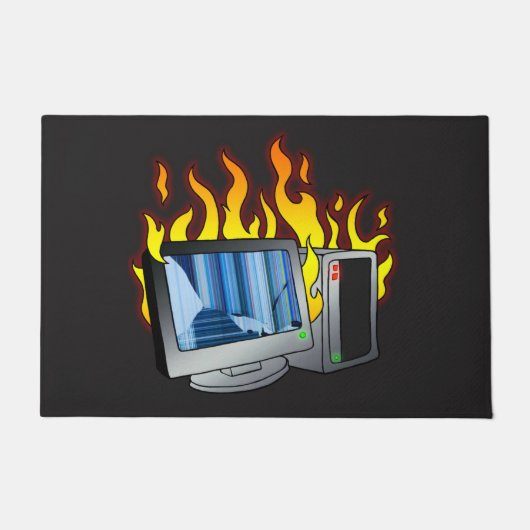 Computer-Feuertürmatte Fußmatte (Vorderseite)