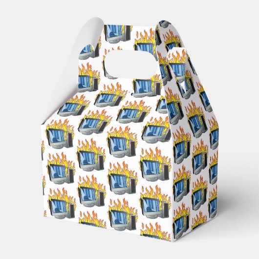 Computer Fire Fevor Box Geschenkschachtel (Rückseite)