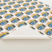 Computer Fire Sherpa Blanket Sherpadecke (3/4)