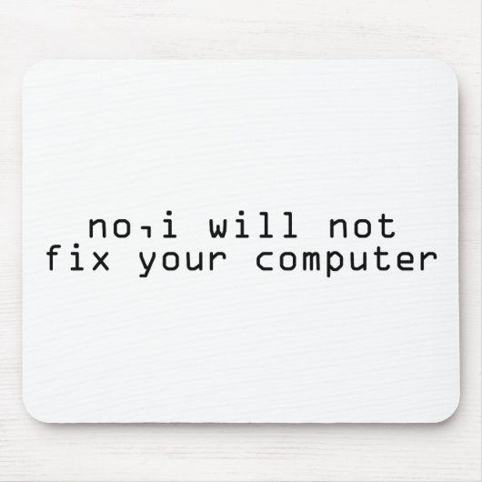 Computer-Fixer Mousepad (Vorne)