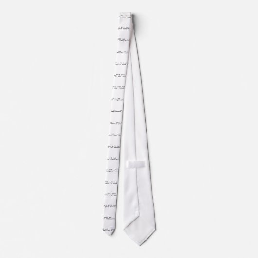 Computer Fixer Science Geek Krawatte (Rückseite)