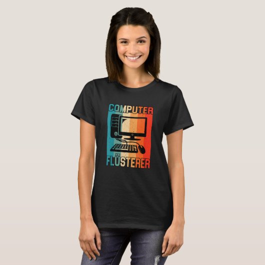 Computer Flüsterer Informatiker Administrator T-Shirt (Vorne ganz)