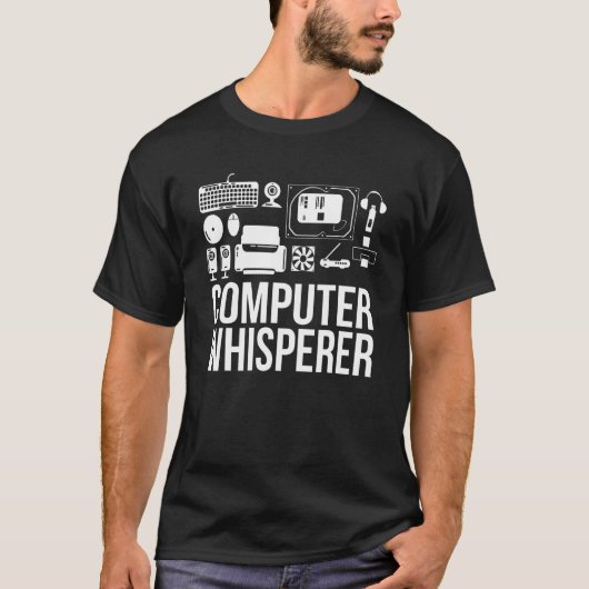 Computer Flüsterer It Tech Support Nerds Geek Comp T-Shirt (Vorderseite)