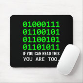 Computer-Freak Binärcode Software-Entwickler Mousepad (Mit Mouse)