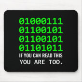 Computer-Freak Binärcode Software-Entwickler Mousepad (Vorne)