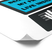 Computer Friends Funny Poster (Ecke)