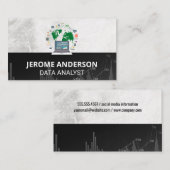 Computer für Datenanalyse | Aktienkurs Visitenkarte (Vorne/Hinten)