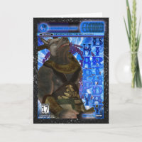 Computer Game Fan Birthday Card Modern