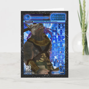Computer Game Fan Birthday Card Modern Karte