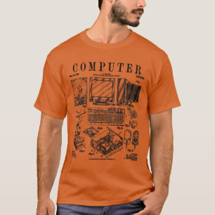 Computer Gamer Geek Vintages IT PC Hardware Patent T-Shirt