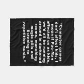 Computer Games Dont Affect Us Funny  Fleecedecke (Vorderseite (Horizontal))