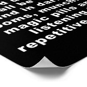 Computer Games Dont Affect Us Funny  Poster (Ecke)