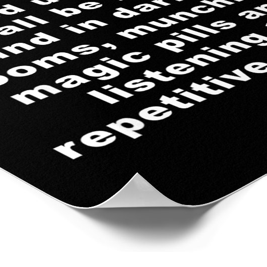 Computer Games Dont Affect Us Funny  Poster (Ecke)