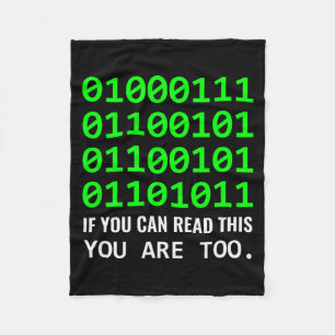 Computer-Geek Binärcode Softwareentwickler Fleecedecke