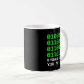 Computer-Geek Binärcode Softwareentwickler Kaffeetasse (VorderseiteRechts)