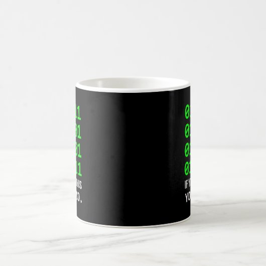 Computer-Geek Binärcode Softwareentwickler Kaffeetasse (Mittel)
