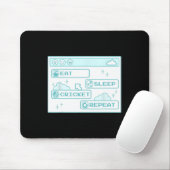 Computer-Geek Essen Schlaf Cricket Wiederholen Jun Mousepad (Mit Mouse)