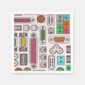 Computer Geek Input Muster Napkins Serviette (Vorderseite)