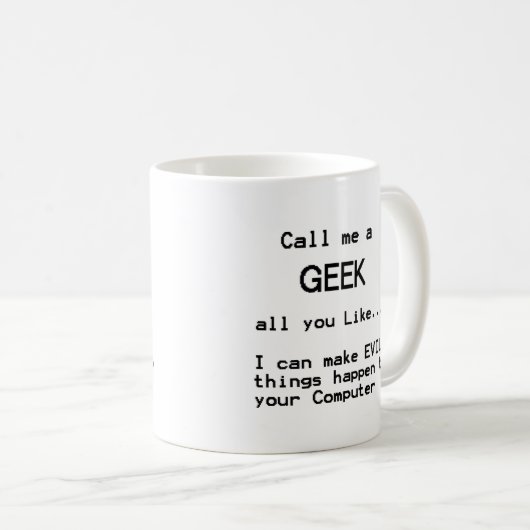 Computer Geek Kaffeetasse (VorderseiteRechts)