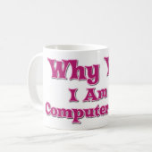 Computer Geek Kaffeetasse (Vorderseite Links)