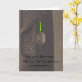 Computer Geek Karte (Gelbe Blume)