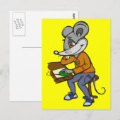Computer Geek Mouse Postkarte (Vorne/Hinten)
