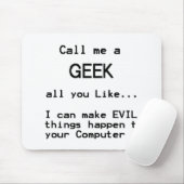 Computer Geek Mousepad (Mit Mouse)