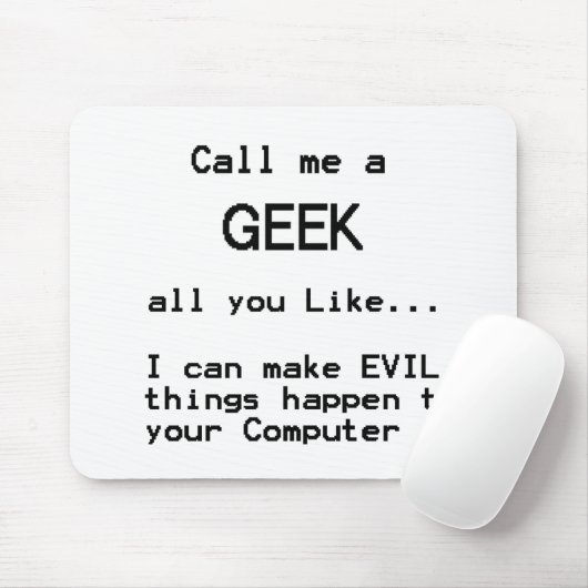 Computer Geek Mousepad (Mit Mouse)