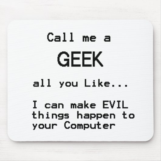 Computer Geek Mousepad (Vorne)