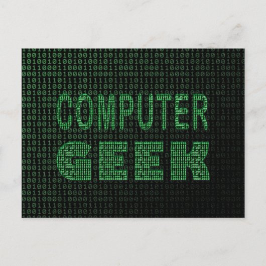 Computer Geek Postkarte (Vorderseite)