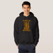 Computer Geek Tech Nerd Männer Coole Unterstützung Hoodie (Vorne ganz)