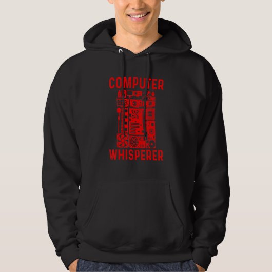 Computer Geek Tech Nerd Männer Frauen Coole Unters Hoodie (Vorderseite)