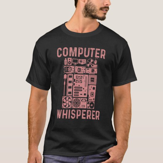 Computer Geek Tech Nerd Männer Frauen Coole Unters T-Shirt (Vorderseite)