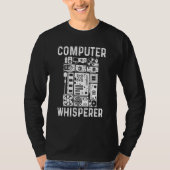 Computer Geek Tech Nerd Männer Frauen Coole Unters T-Shirt (Vorderseite)