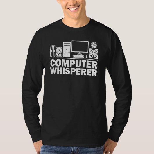 Computer Geek Tech Nerd Männer Frauen Coole Unters T-Shirt (Vorderseite)