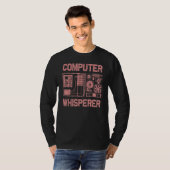 Computer Geek Tech Nerd Männer Frauen Coole Unters T-Shirt (Vorne ganz)