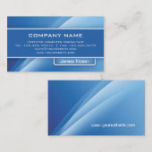 Computer-Geschäfts-Karten-blaue abstrakte Strahlen Visitenkarte (Vorne/Hinten)