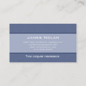 Computer-Geschäfts-Karten-blauer abstrakter Winkel Visitenkarte (Rückseite)